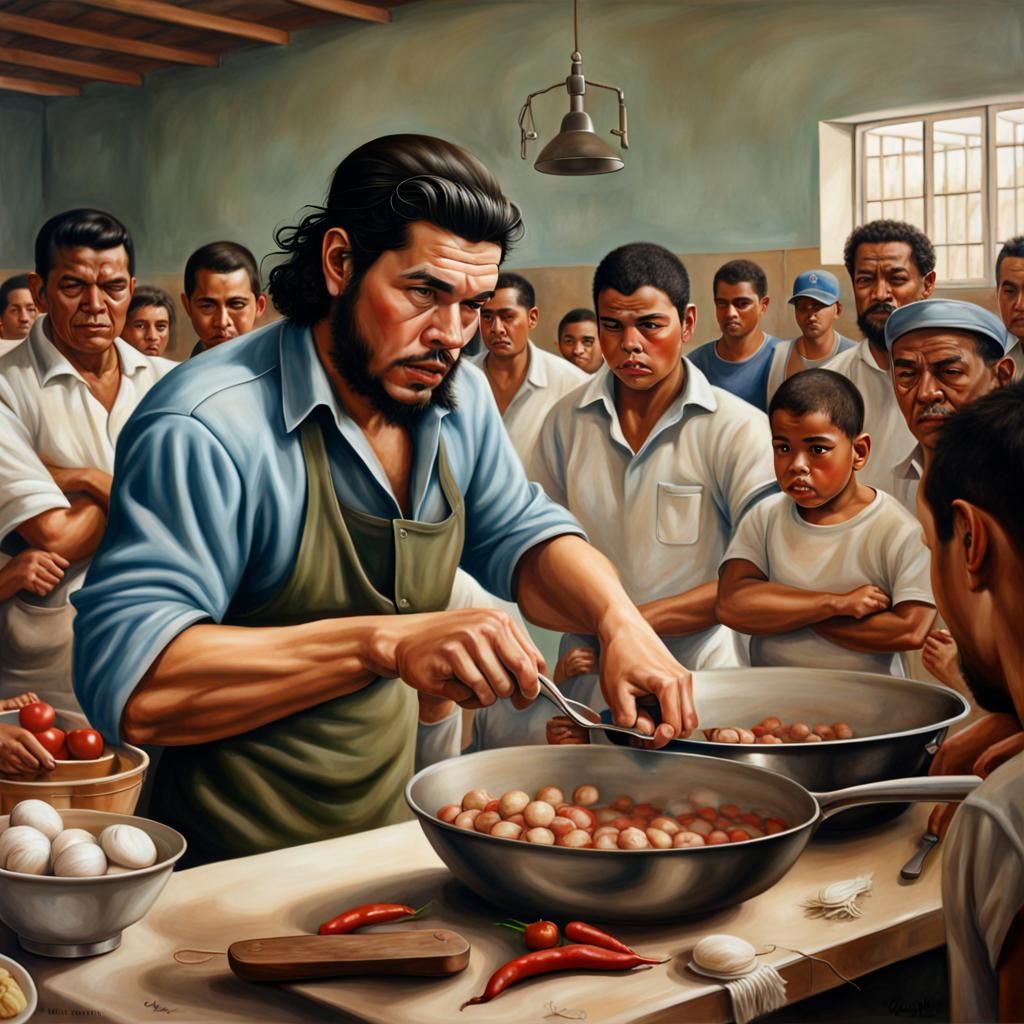 Che Guevara Cooking for the Poor
