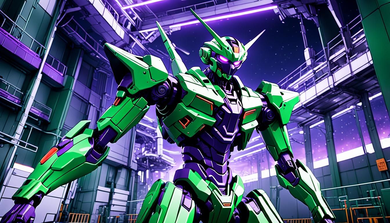 Futuristic Mech Anime Wallpaper in 8K