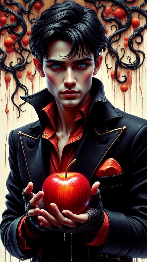 Sleek 1920s Doctor in Corvidicon-Style Sumi-e Minimalism wit...