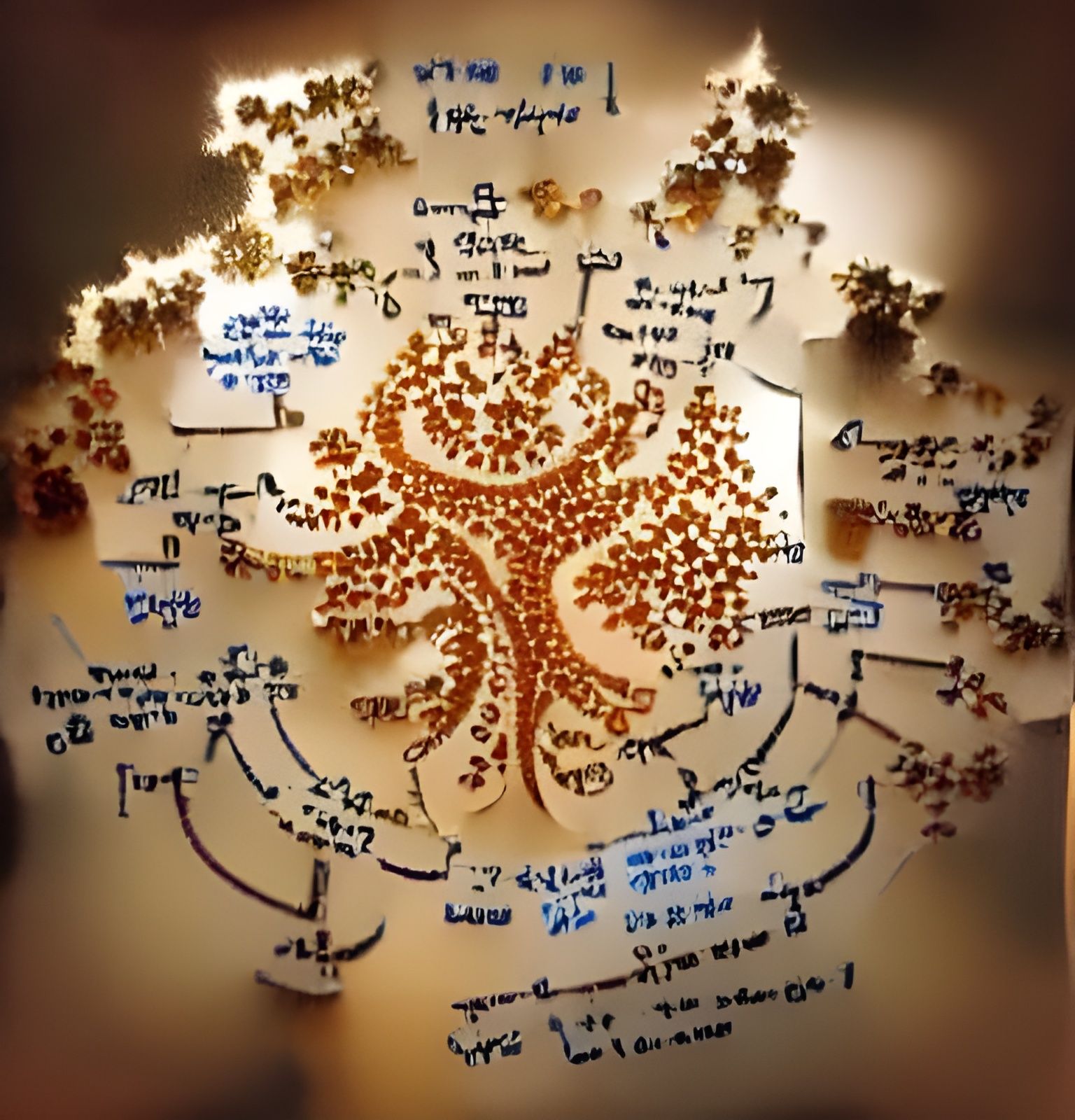 Fractal Tree of Life Abstract Design
