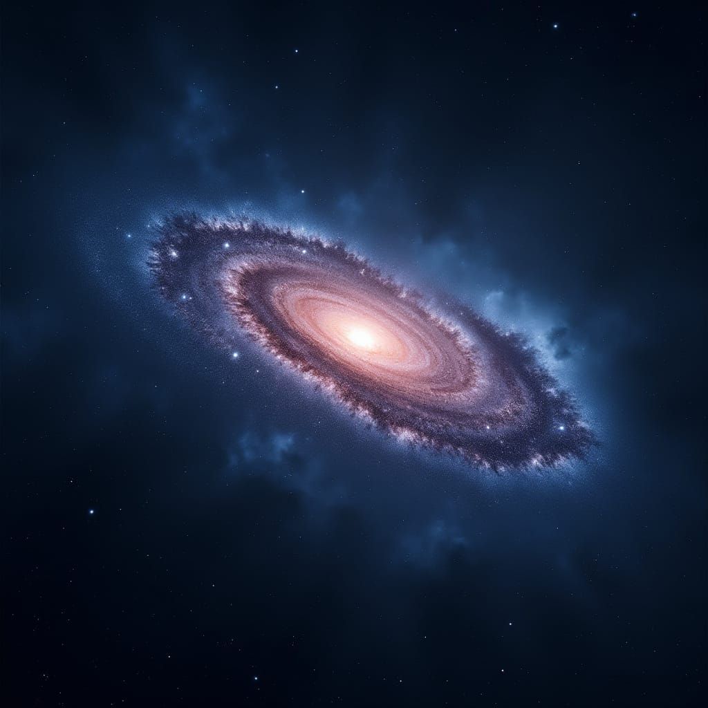 The Milky Way Galaxy in Deep Space Astronomical Photography