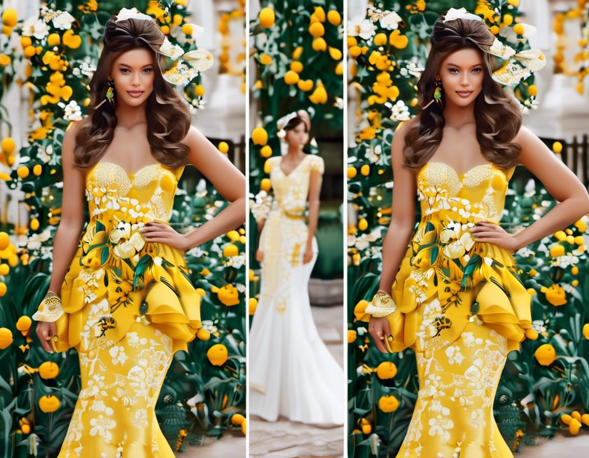 Yellow Seascape Sunset in Color Splash Style