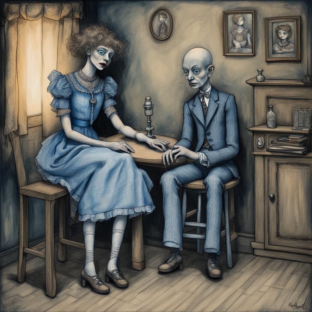 a ventriloquist and her limp dummy 1