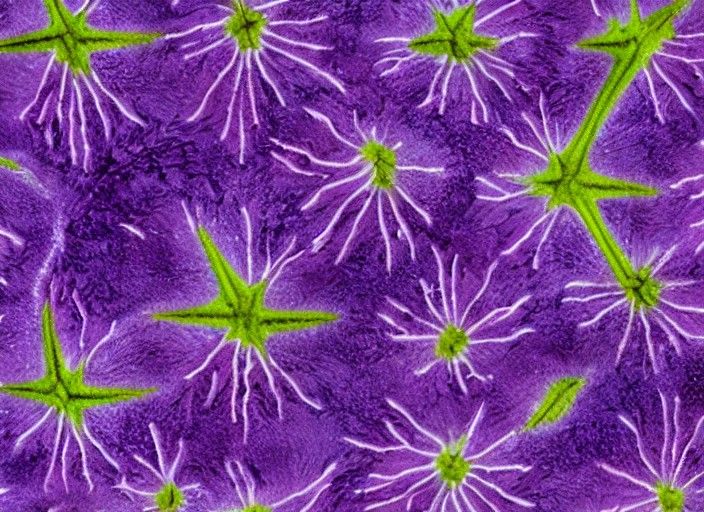 Purple Alien Planet: Exotic Flora and Fauna