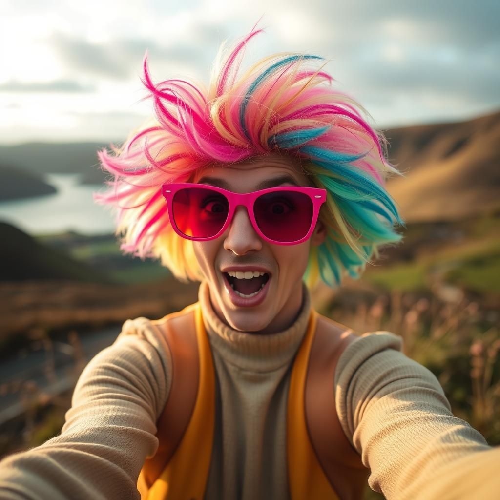 A whimsically goofy photo