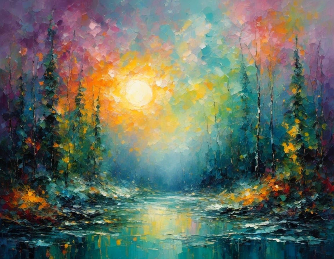 Northern Lights Dance Across Starry Sky