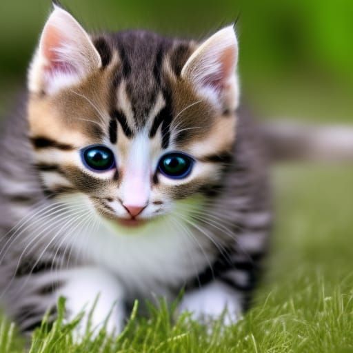 Cute Kitten Portrait