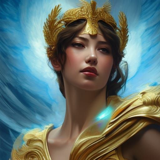 Nike, Goddess of Victory: Detailed 8K Portrait