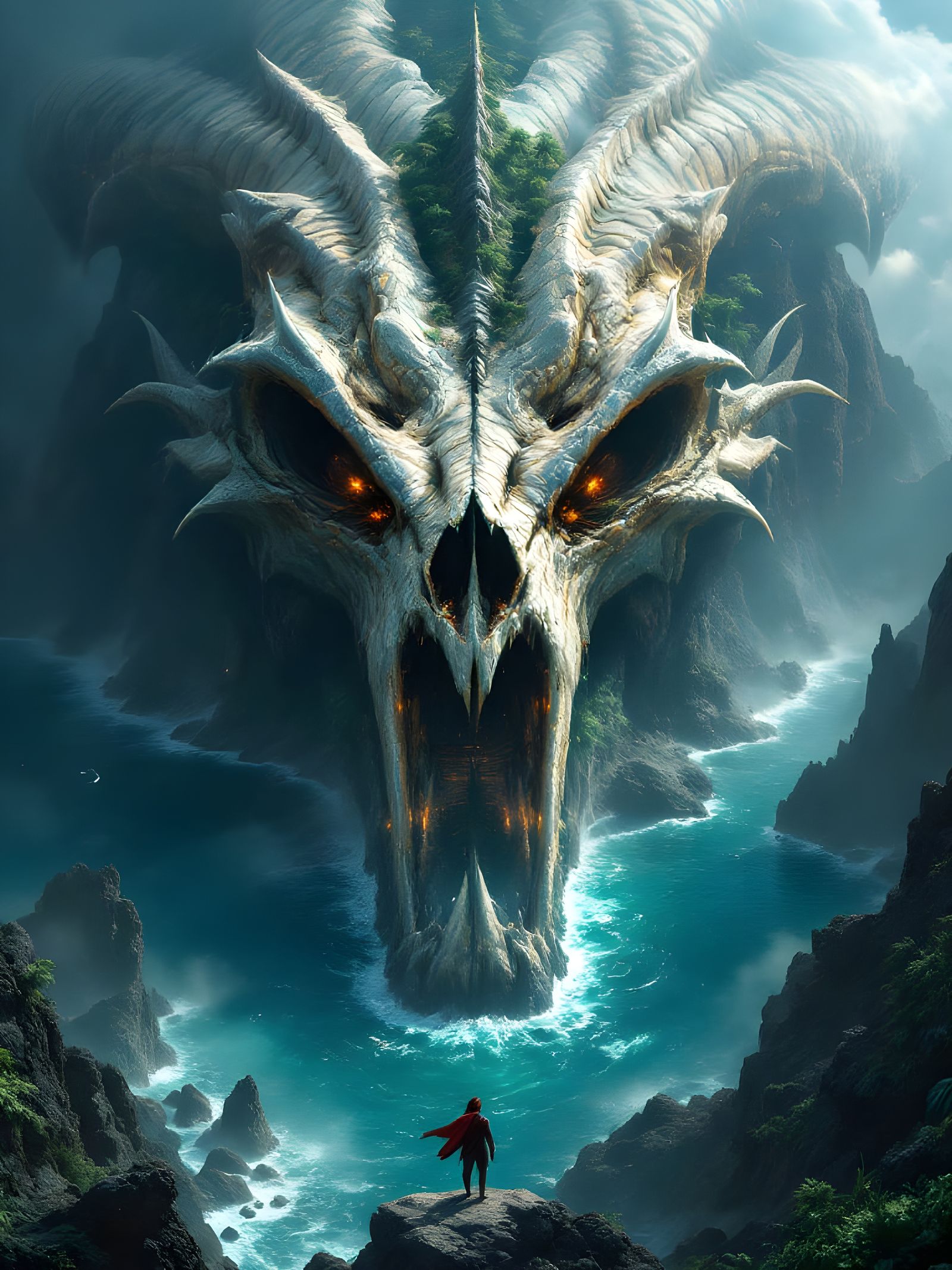 Epic Dragon Skull Island Hideout