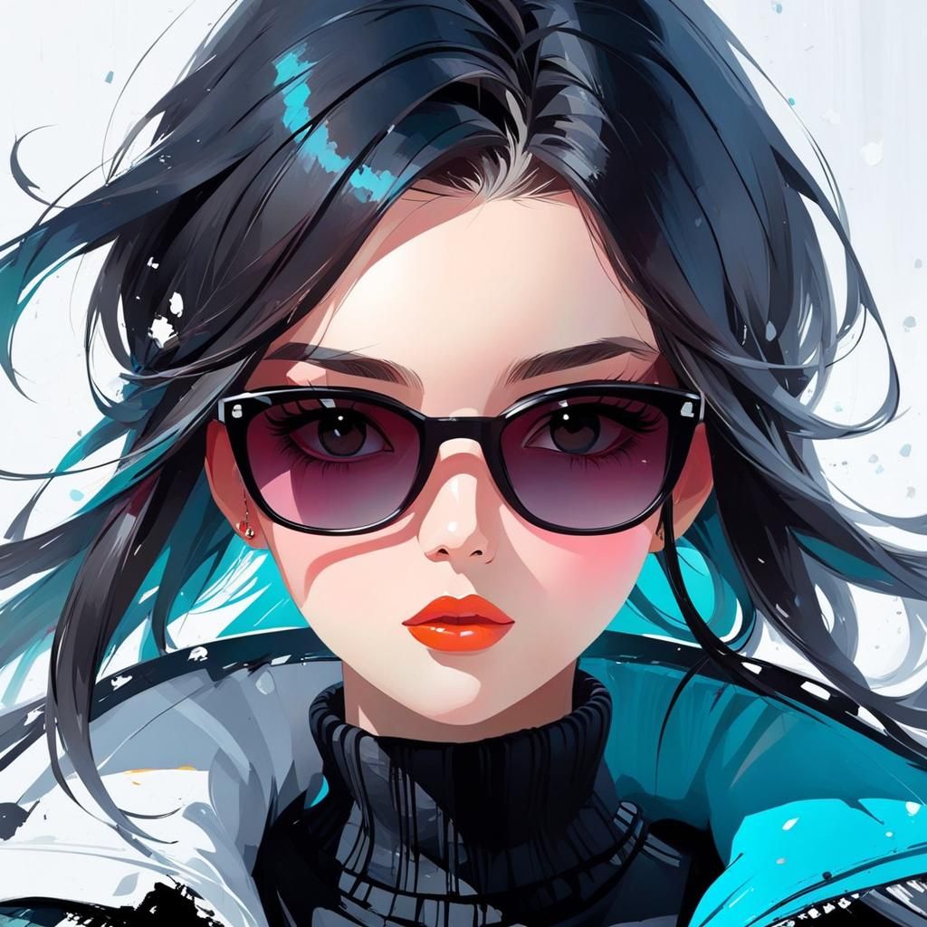 Abstract Art in Style of Krenz Cushart