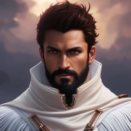 Pirate Captain Portrait in Digital Art Style