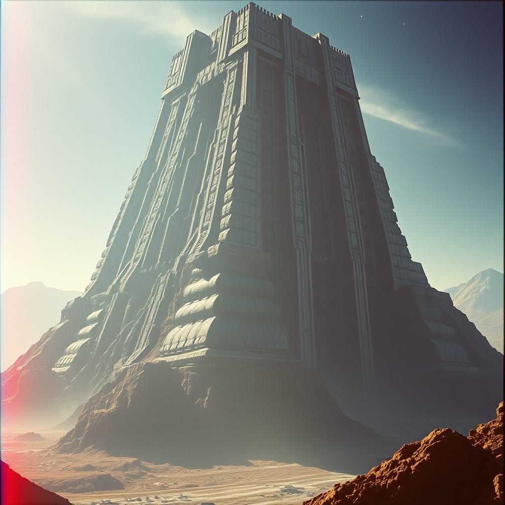 Epic Interstellar Fraunsde Structure in Cinematic Style