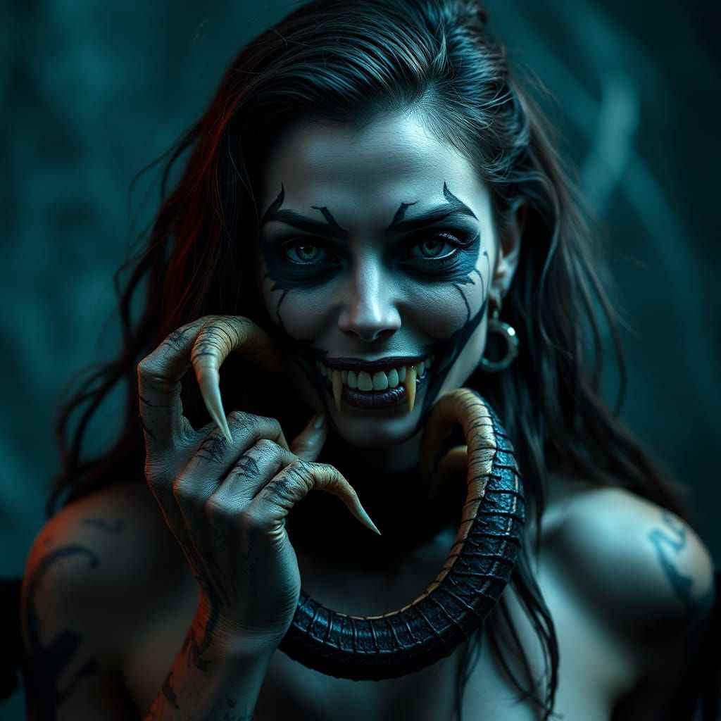 Toxic Venomous Woman Portrait