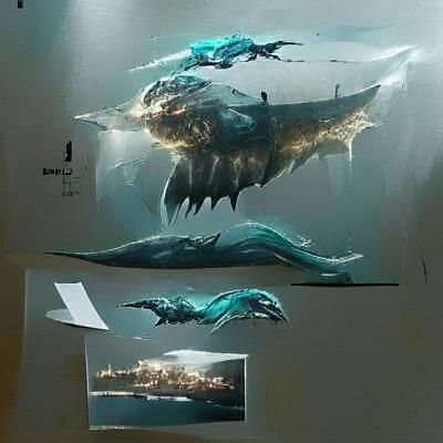 Majestic Leviathan Rising from the Deep