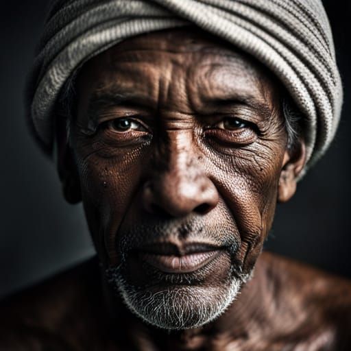 Detailed Close-Up Portrait of Rice Grains