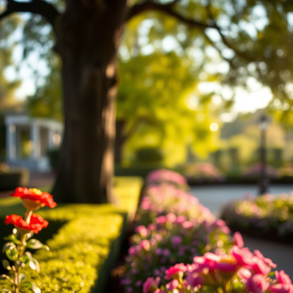 Royal Garden Captured with Bokeh and Natural Light