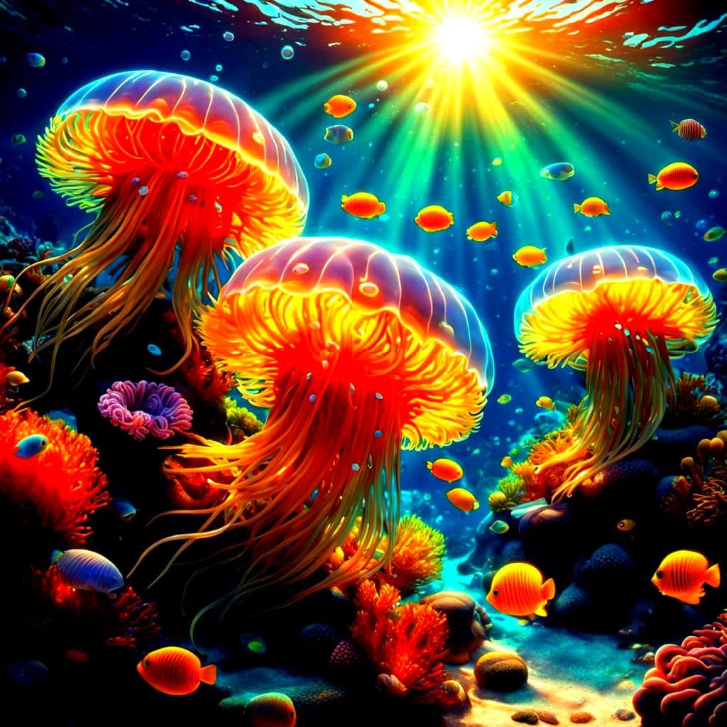 Vibrant Coral Reef Underwater World