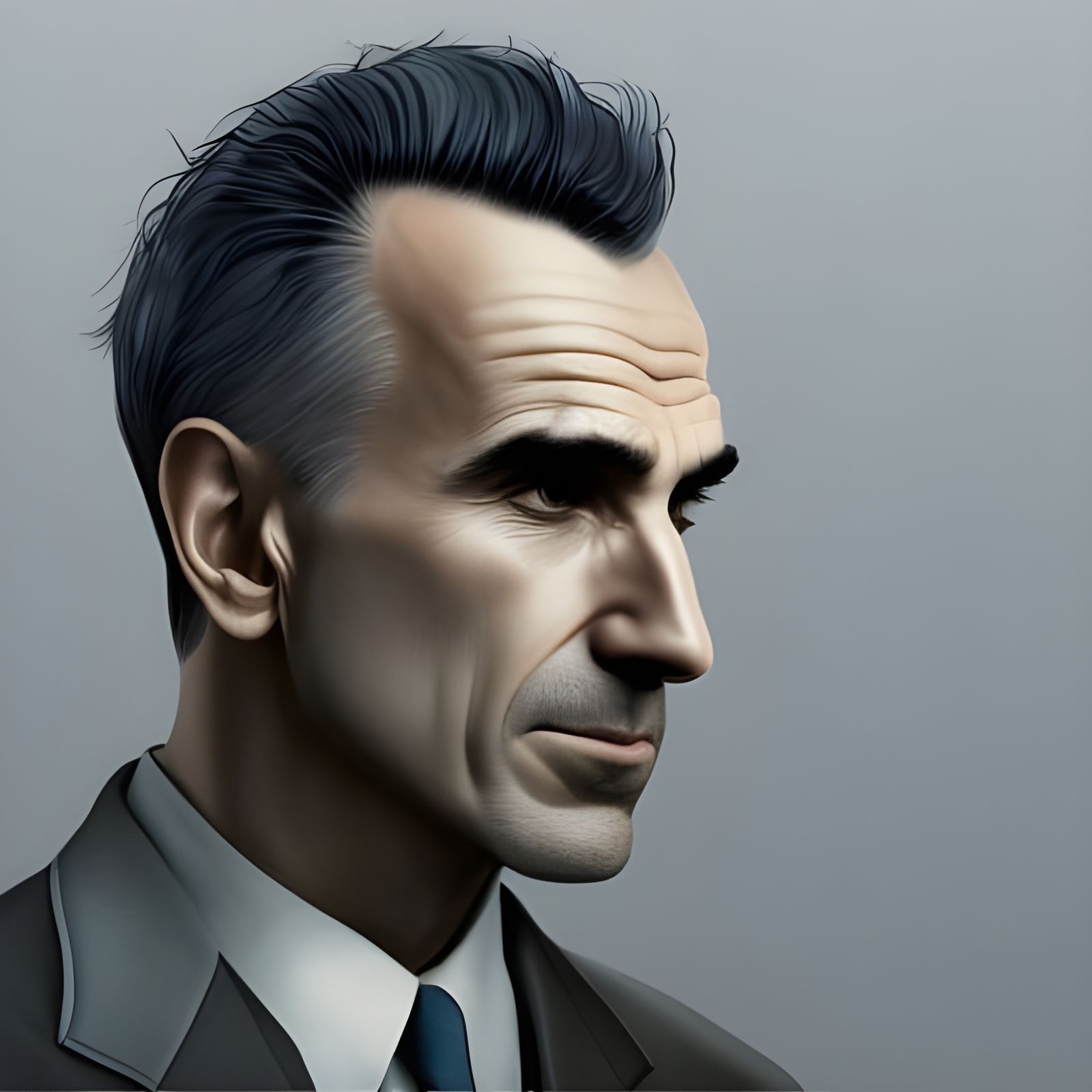 Sci-Fi Villain Portrait in Hyperrealistic Style