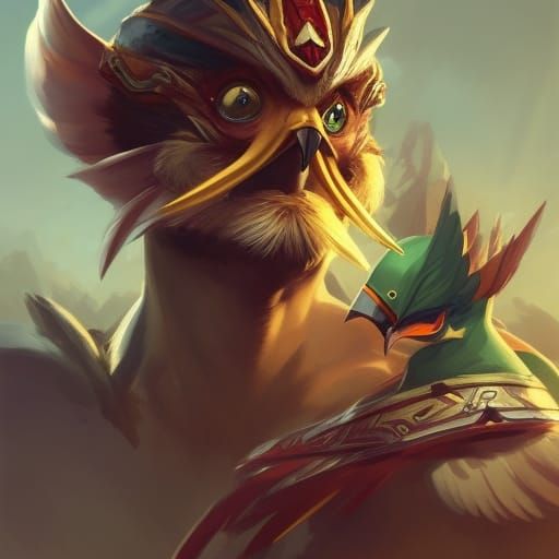 Legend of Zelda Rito Bird Man Portrait