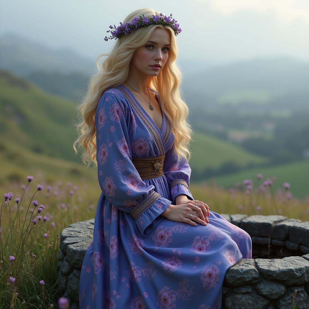 Enchanting Celtic Goddess of Wells and Hillsides