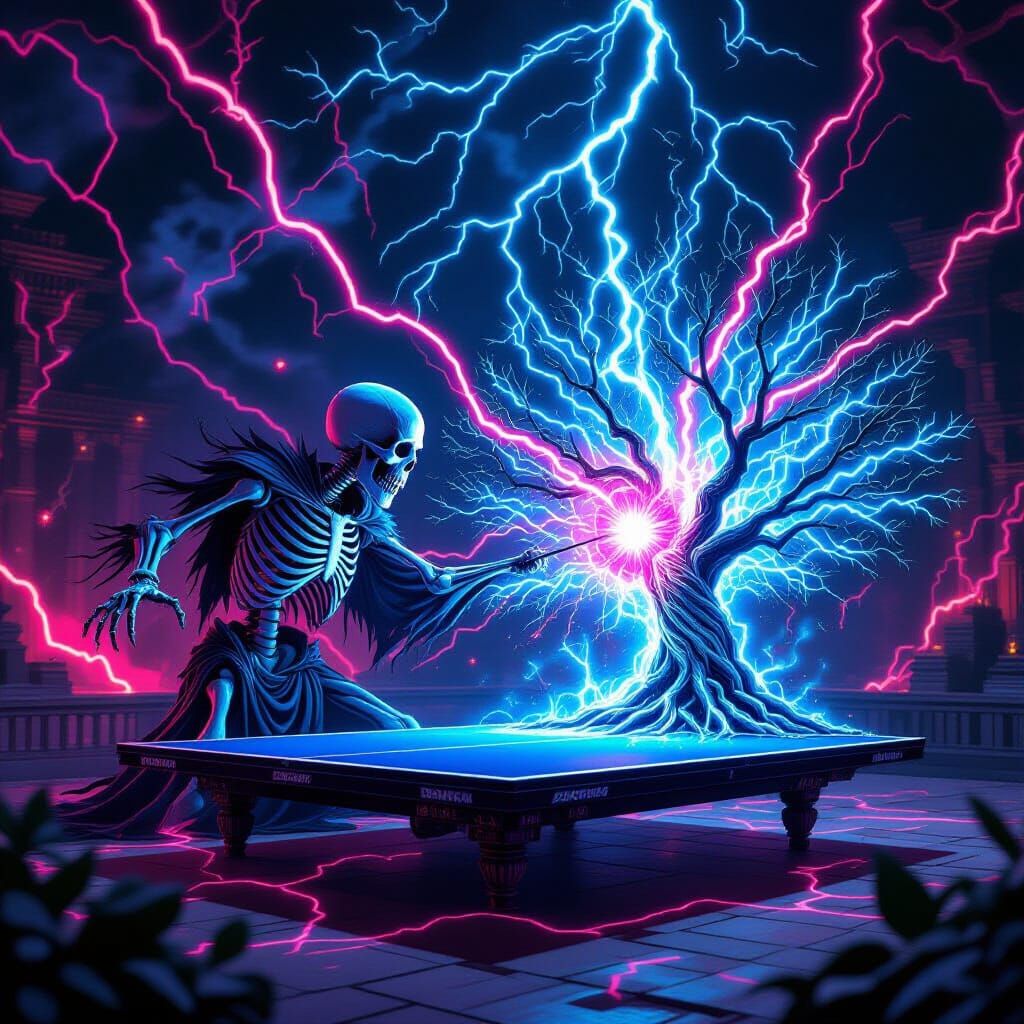 Necromancer Tree vs. Tree of Knowledge Ping Pong Duel