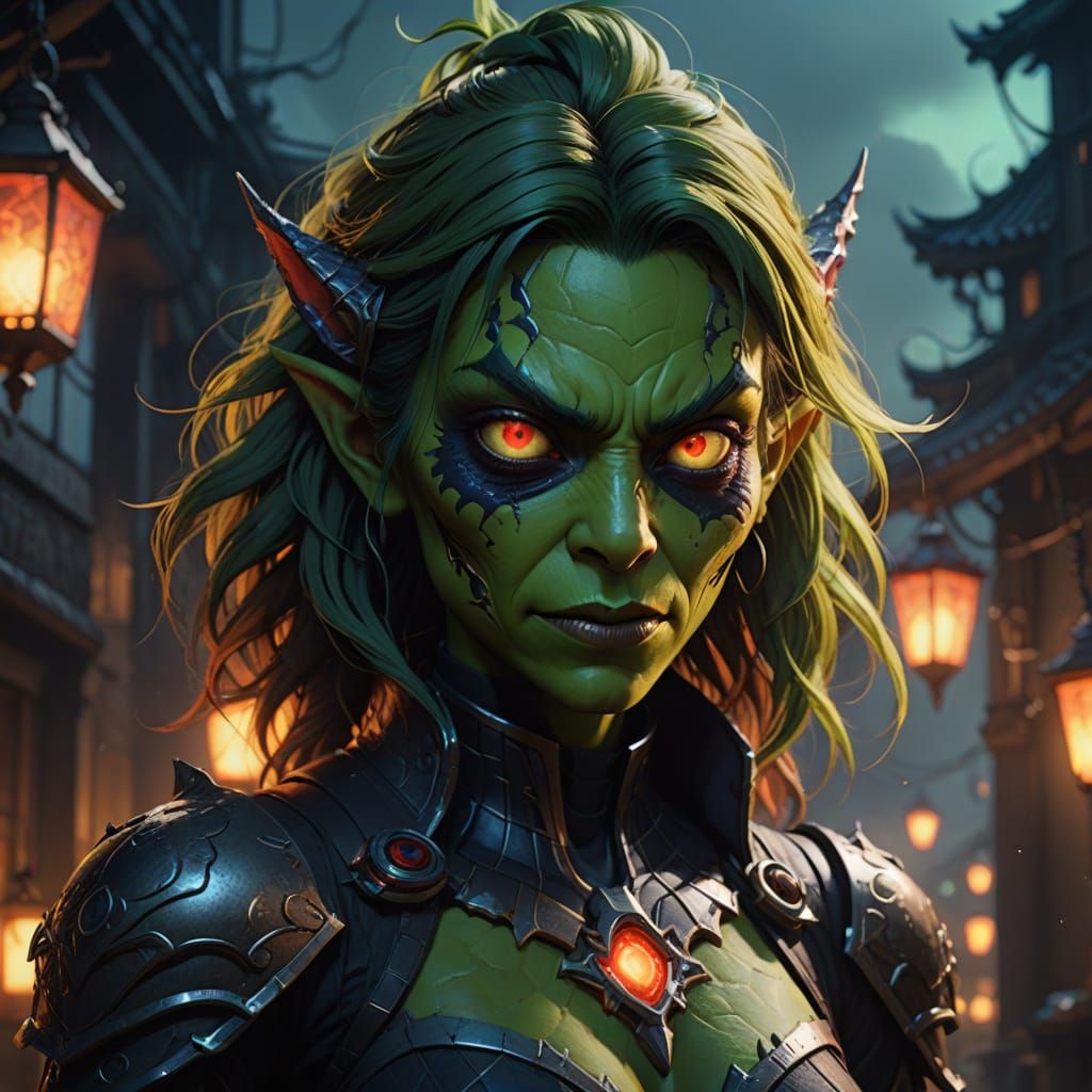 Ethereal Anime Goblin Demon Reveals Her Fiery Soul