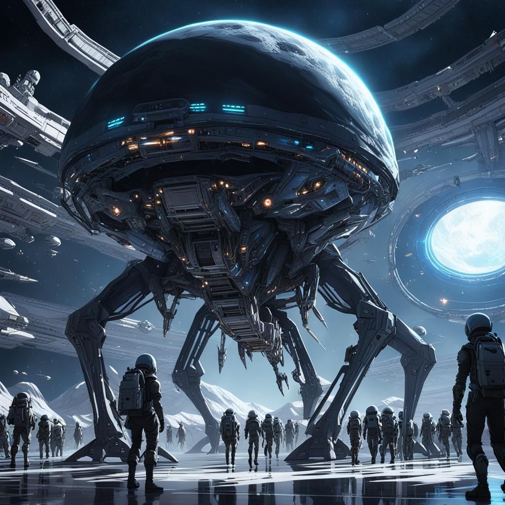 Aliens First Contact: 3D Anime Art