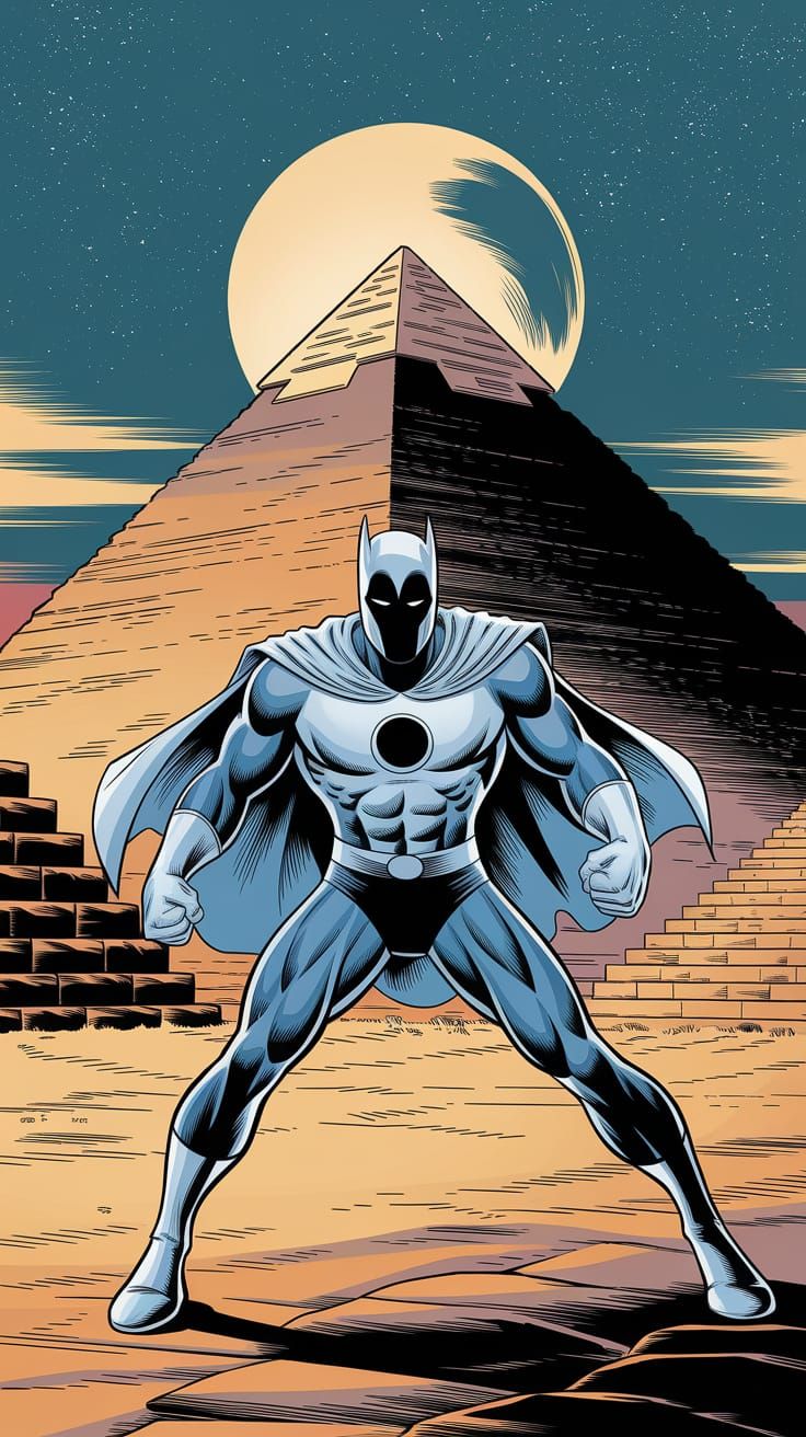 Moon Knight Battles in Ancient Egyptian Pyramid Comic Book A...