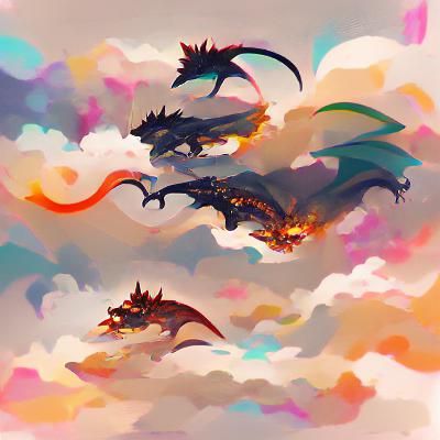 Majestic Dragon on Snowy Peak