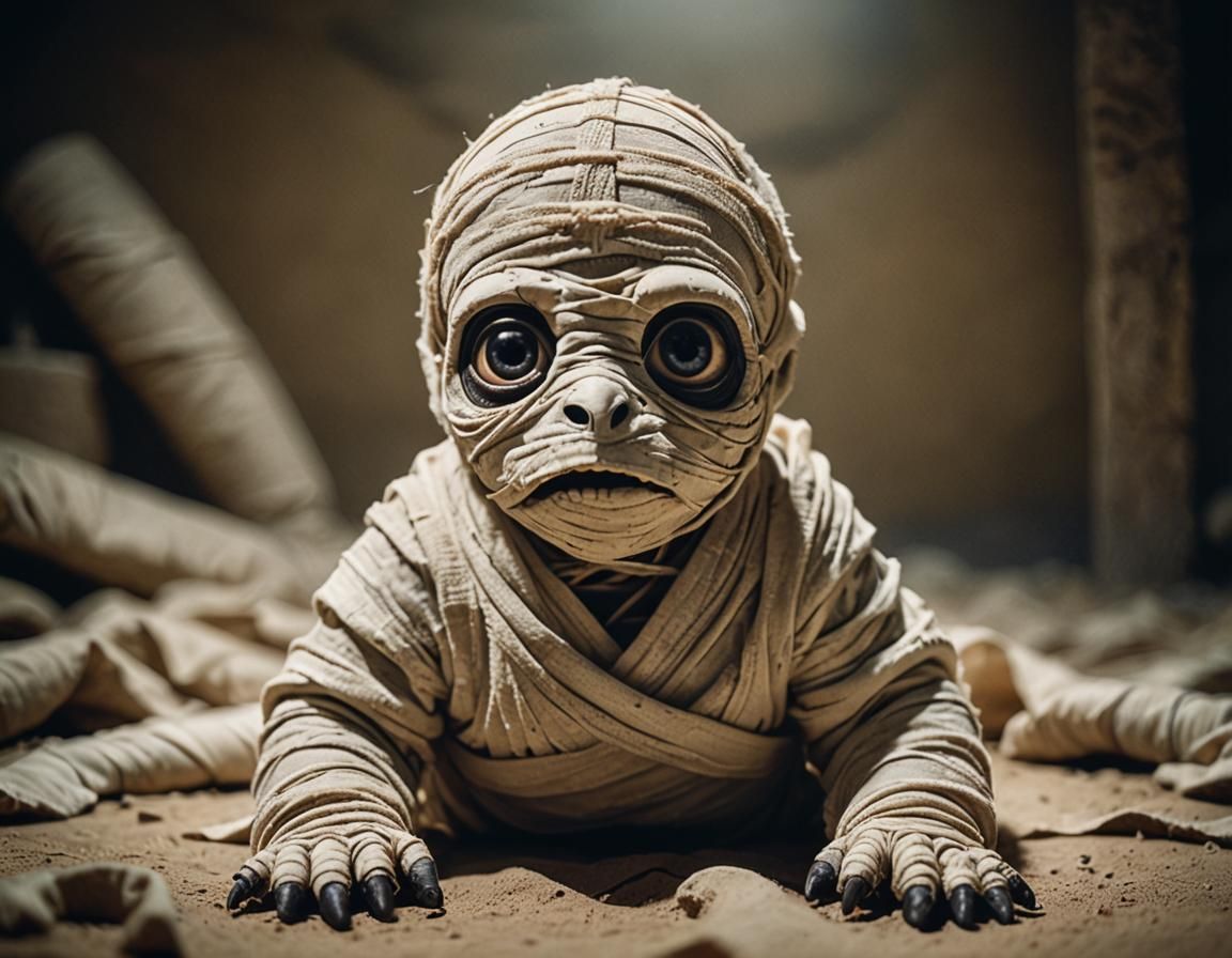 Endearing Baby Mummy Cinematic Film Still