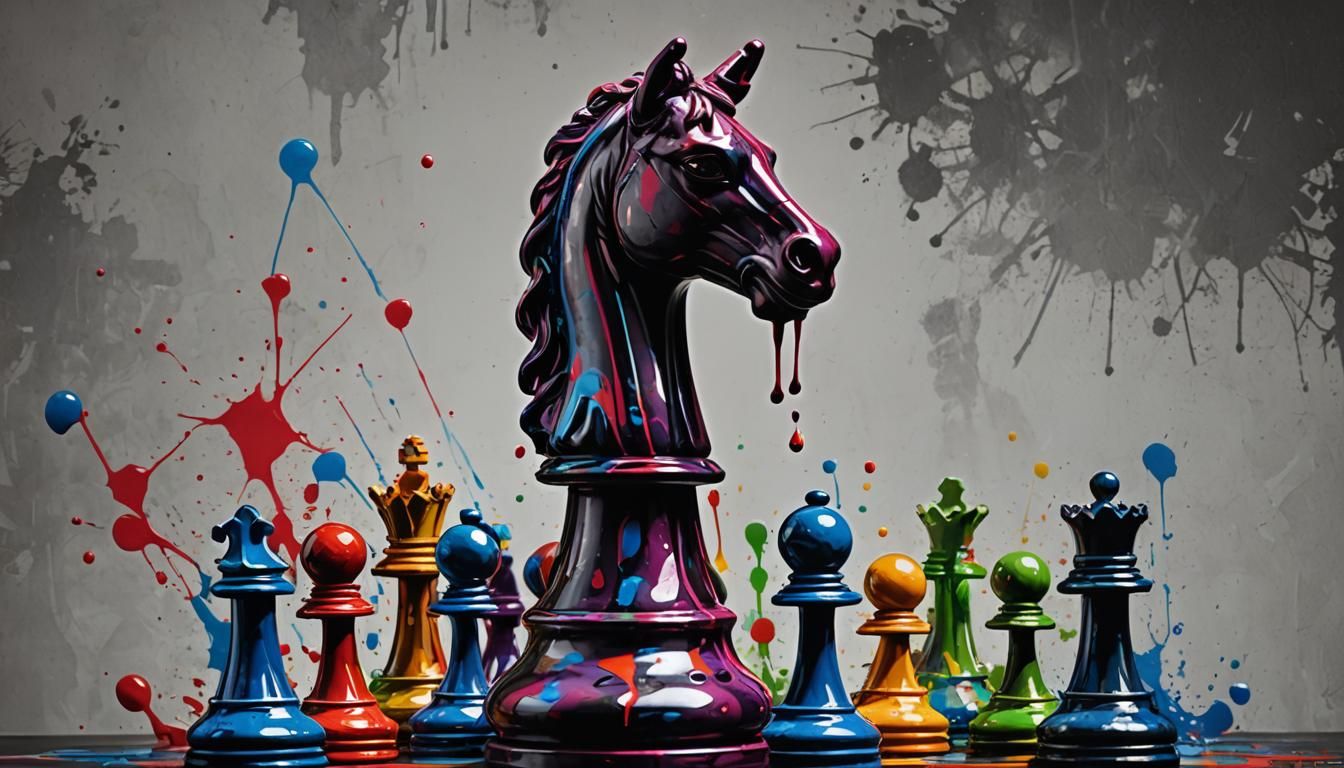 Chess pieces splash art