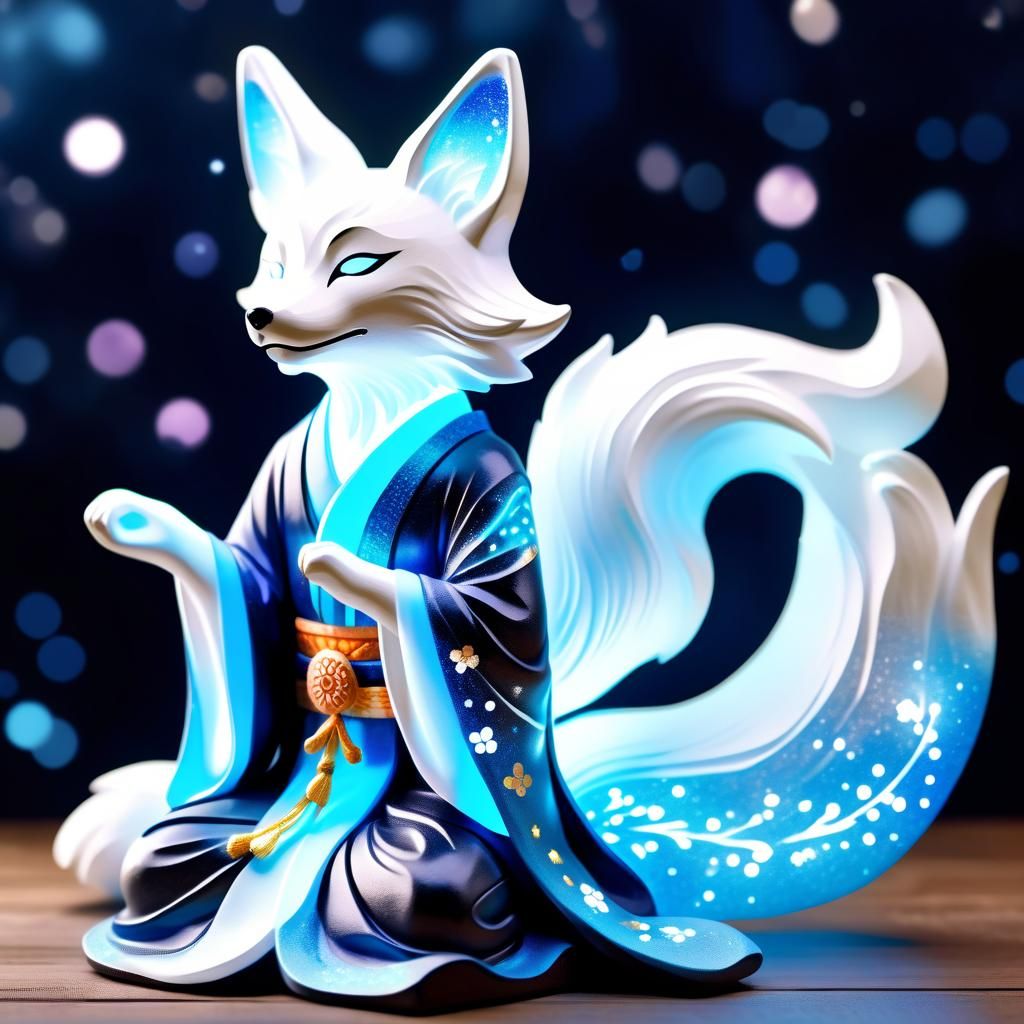Ethereal Kitsune Spirit Worker in Starlight