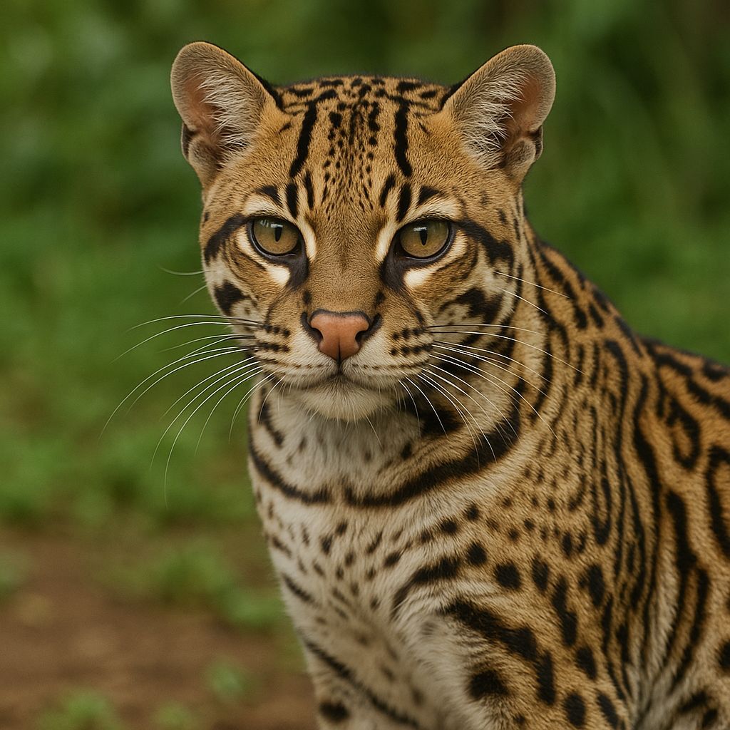 AI Generated Image of a Wild Ocelot