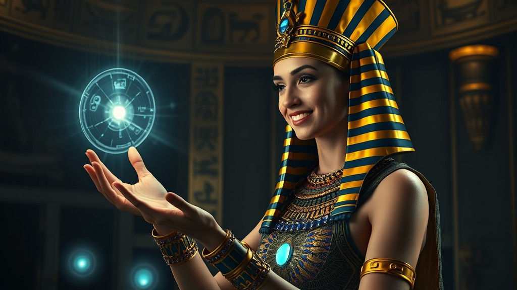 Cleopatra Embraces Future Tech in Digital Art