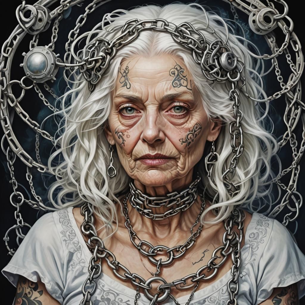 Surreal Futurism Portrait: Shackles of Reality