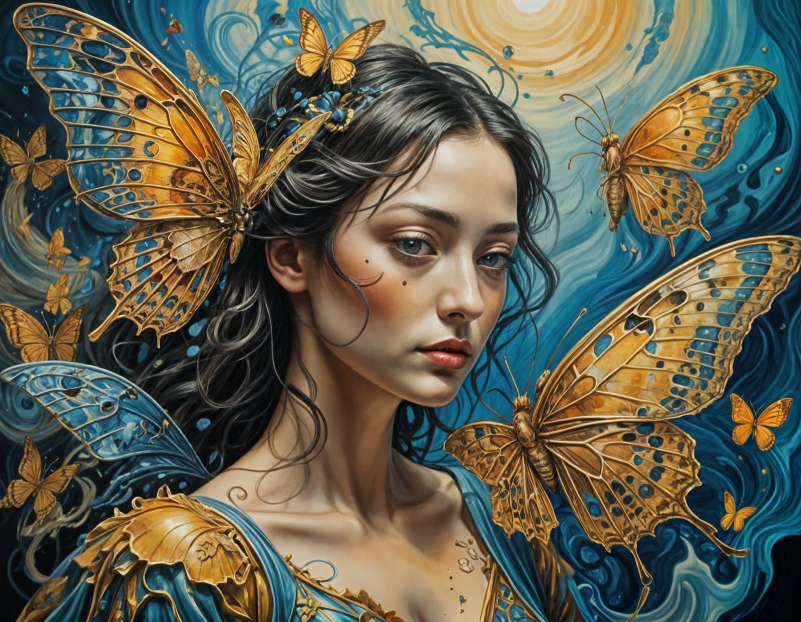 Dreamlike Metamorphosis in Ethereal Hues