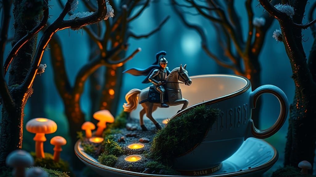 Knight's Enchanted Forest Quest in a Teacup