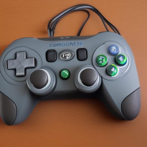 AI-Generated Video Game Controller