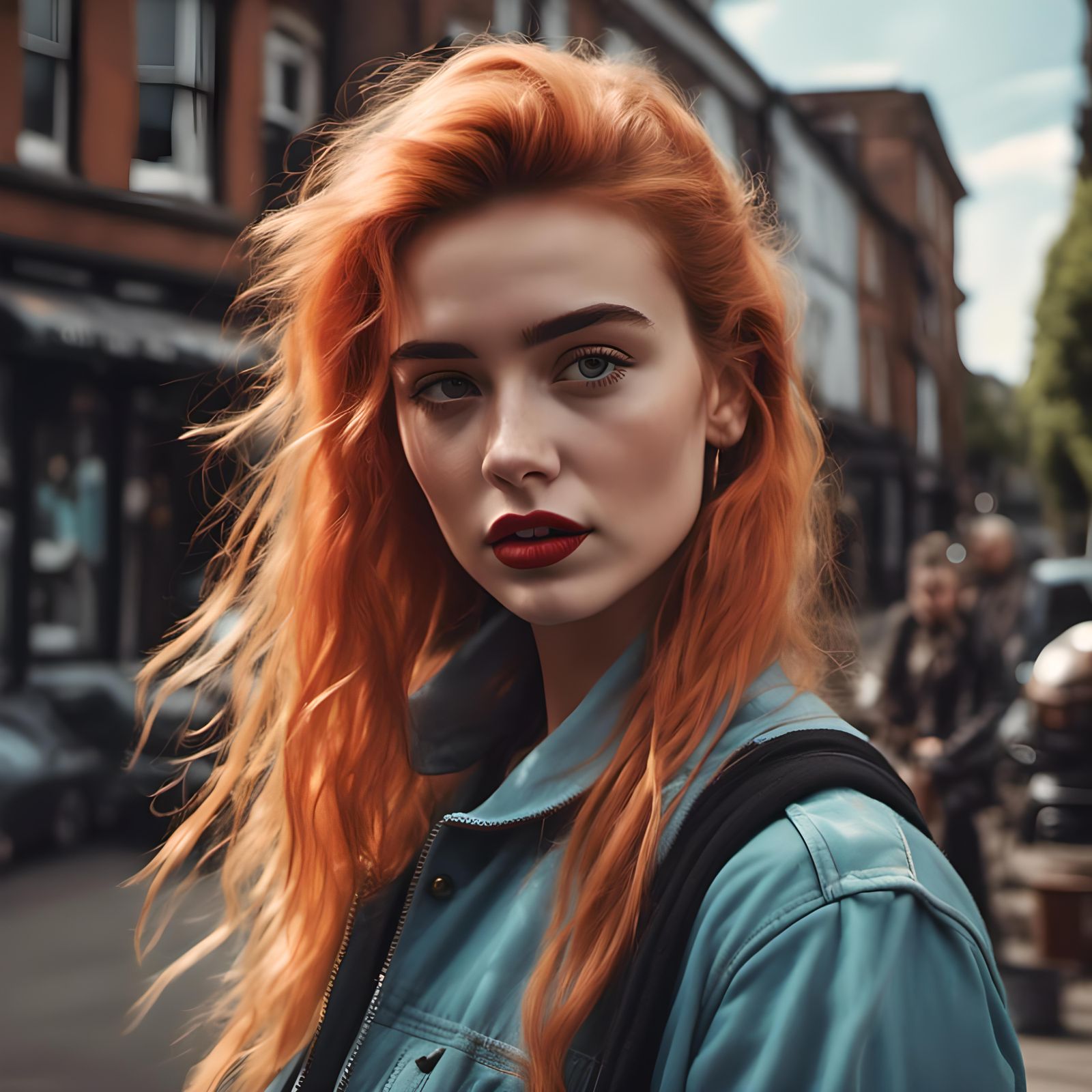 1980s Movie Star Portrait in Candid Style