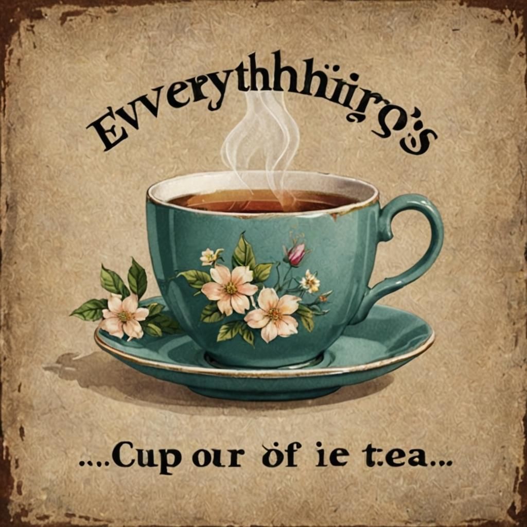 Inspirational Tea Poster Art