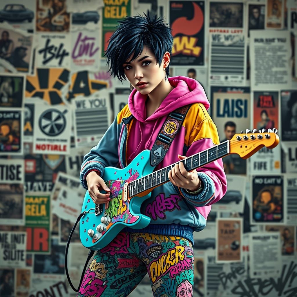 A highly stylish young woman