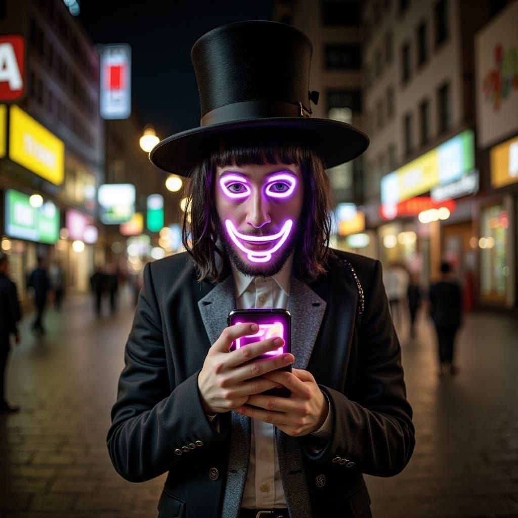 Hypermodern Socialite Blends Digital and Reality