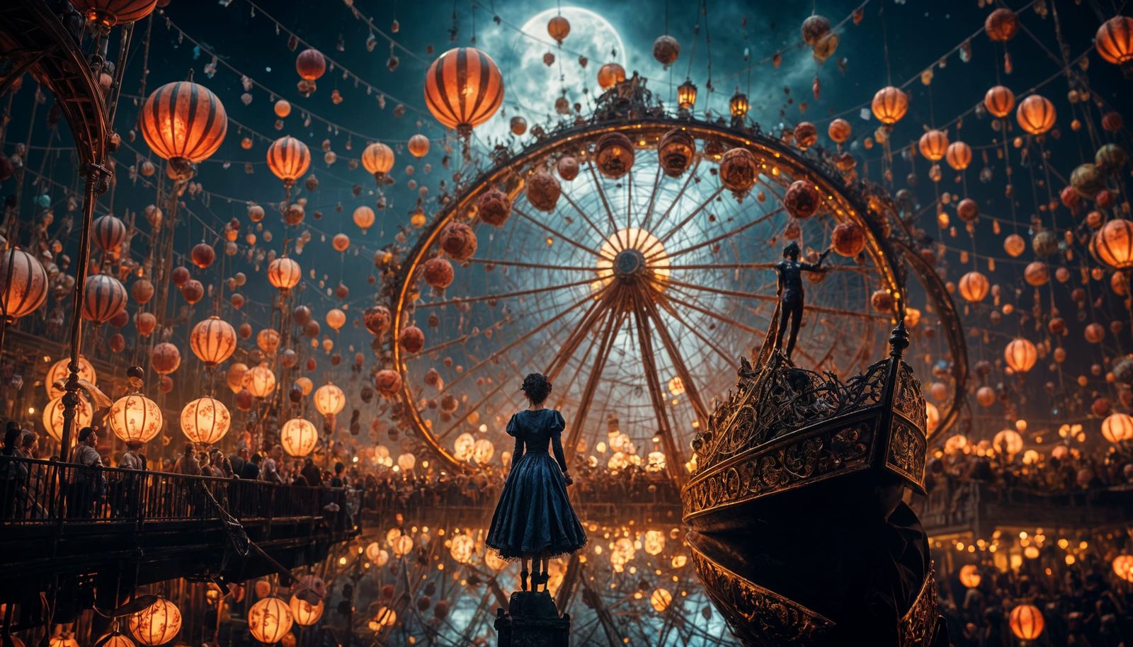 Dark Carnival of Nightmares in Vibrant Colors