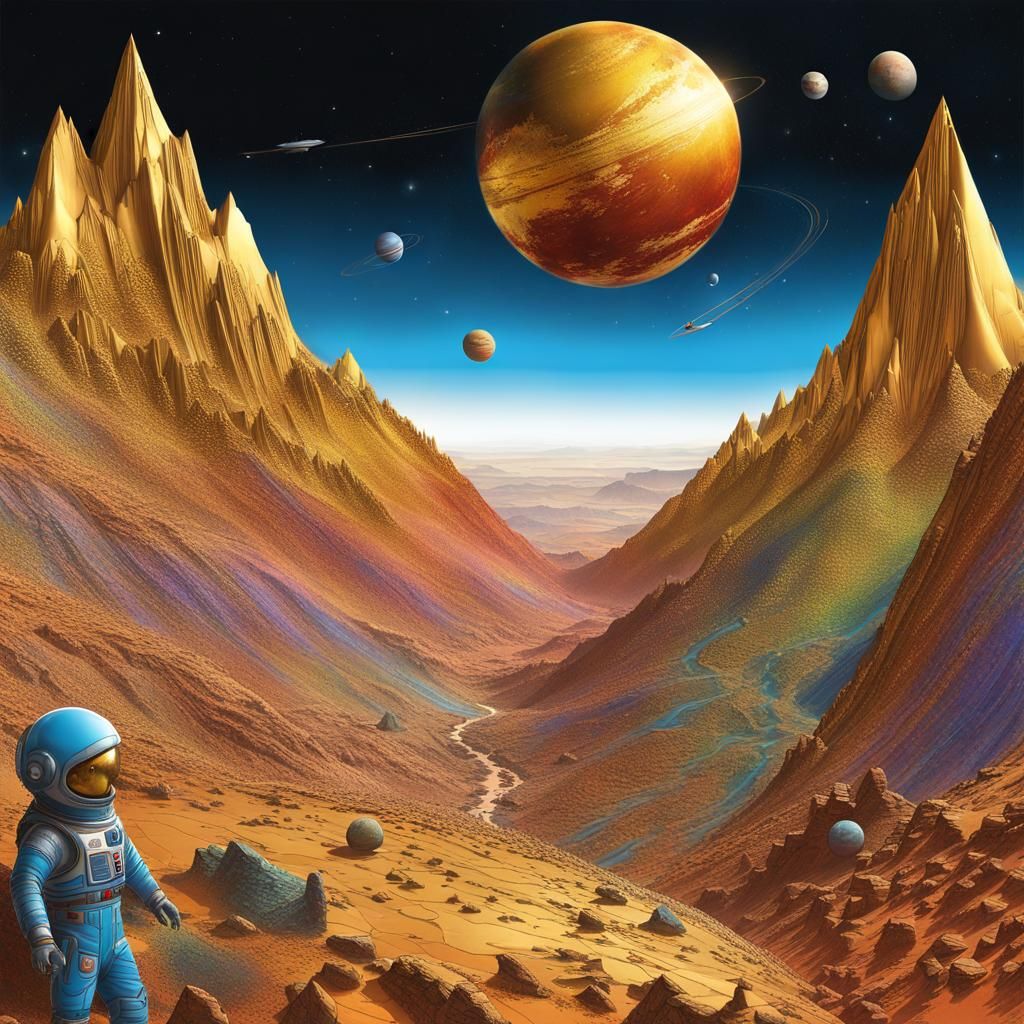 Alien creatures on Mars...