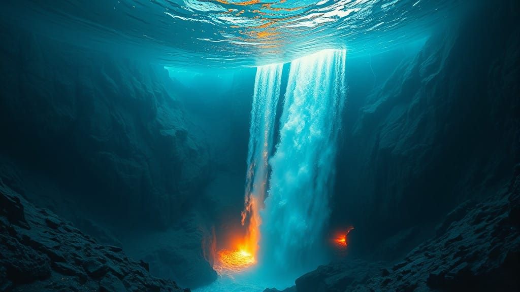 Submerged Abyss of Endless Nutrient-Rich Waterfall