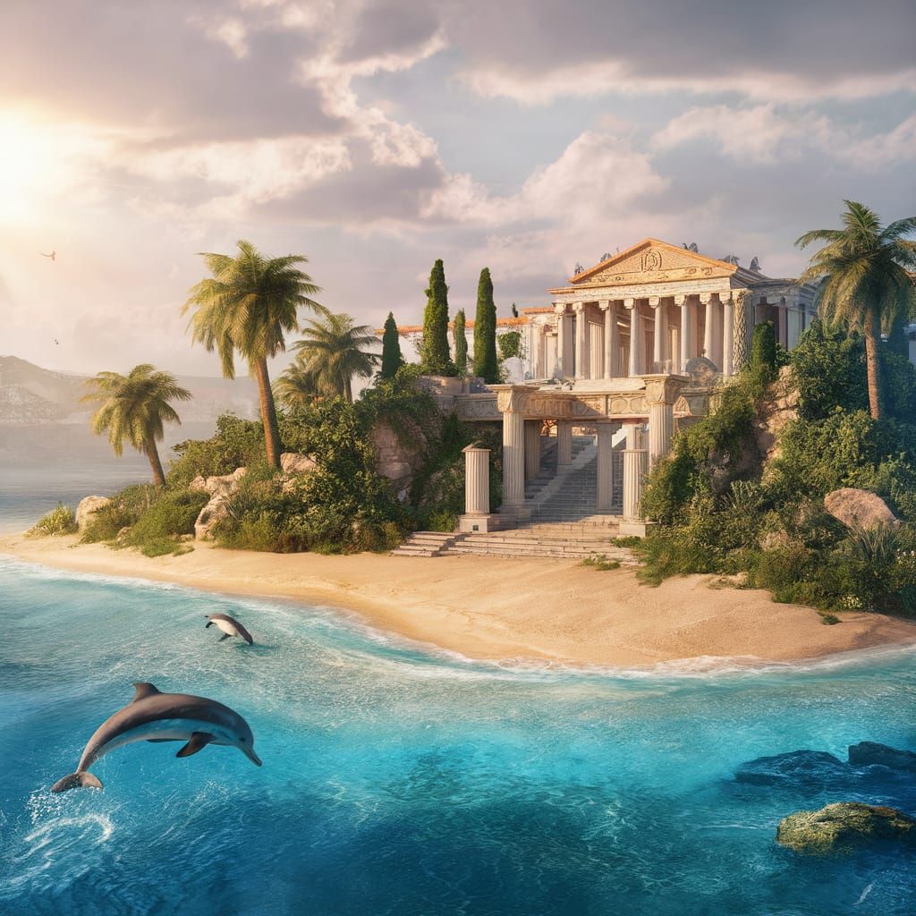 The Island of Ithaka home of Odysseus