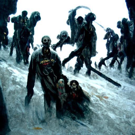 Horror Zombie Apocalypse in Doré Style