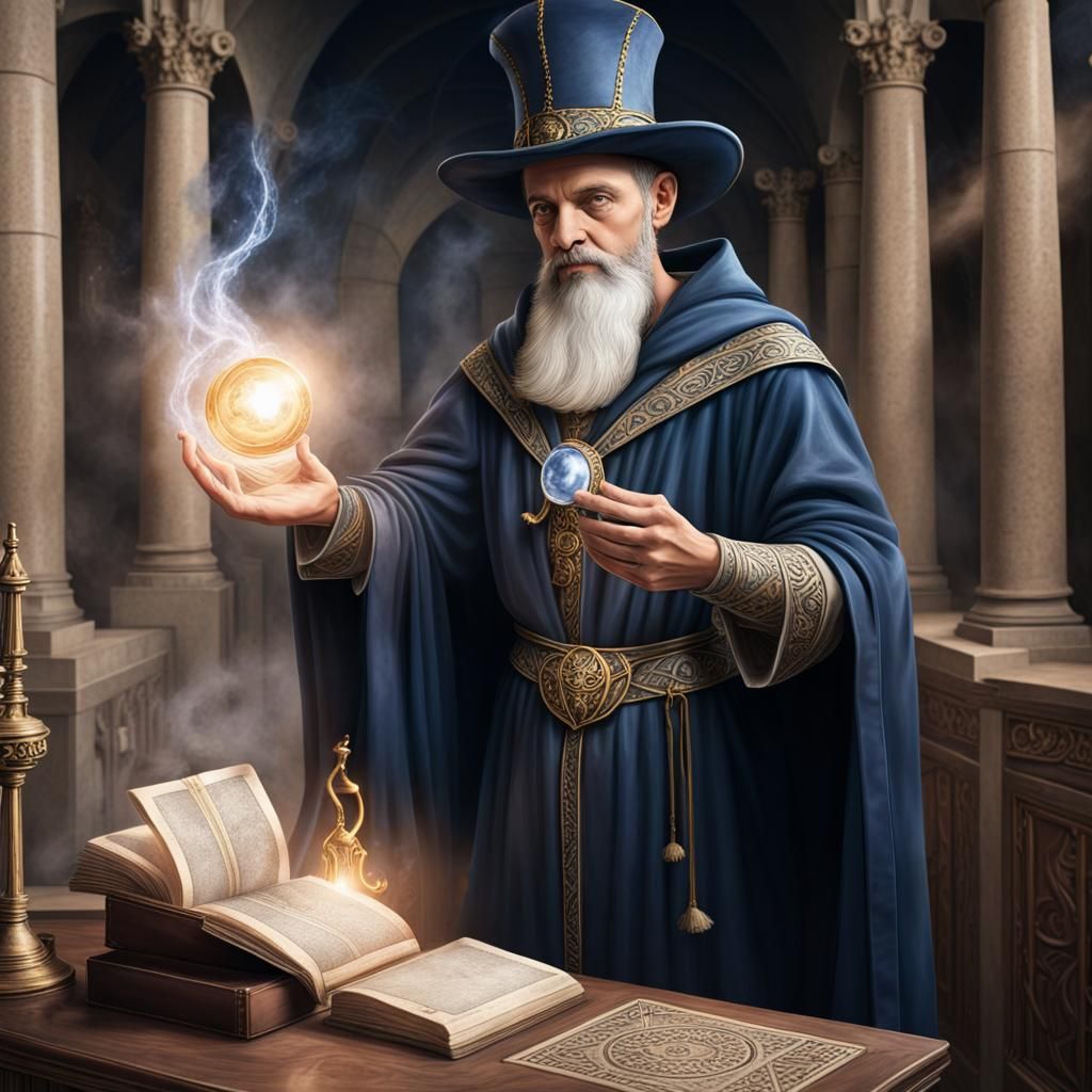 Dramatic Portrait with Intricate Details in Splash Art Style