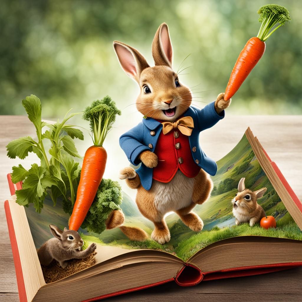 Peter Rabbit's Storybook Comes Alive