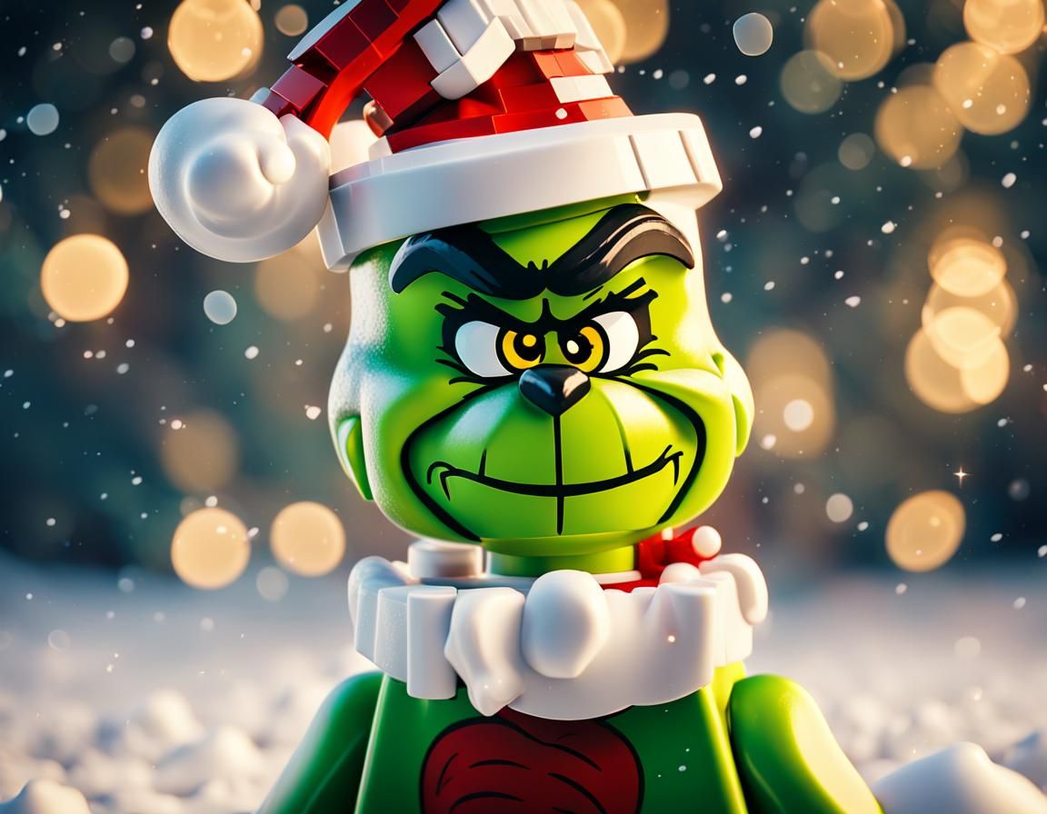 LEGO Christmas Grinch in Winter Wonderland